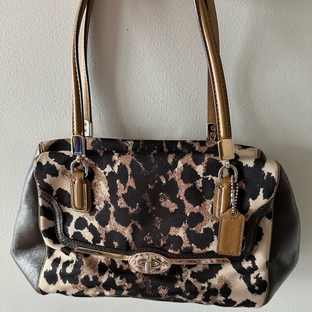 Authentic Leopard Coach bag